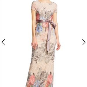 Floral Matelasse Gown